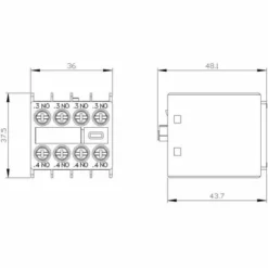 Siemens 3RH2911-1FA40 Bloc De Contacts Auxiliaires 10 A 1 Pc(s) 7 Siemens 3RH2911-1FA40 Bloc De Contacts Auxiliaires 10 A 1 Pc(s) -SIEMENS Soldes 10337355 4