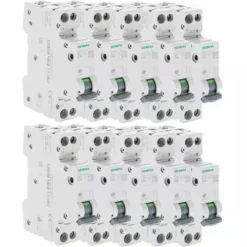 Lot De 10 Disjoncteurs électriques Phase + Neutre 16A - SIEMENS - SIEMENS