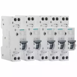 Lot De 5 Disjoncteurs électriques Phase + Neutre 16A - SIEMENS - SIEMENS