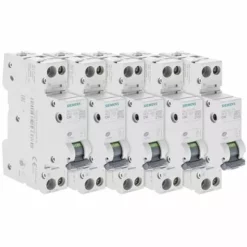 Lot De 5 Disjoncteurs électriques Phase + Neutre 32A - SIEMENS - SIEMENS