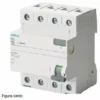 SIEMENS Differential Interruptioner 4 PÔles 63a 500ma Ac Type 5sv4746-0