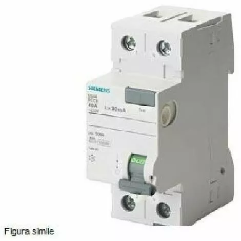 SIEMENS Differentiel 2 PÔles 25a 300a Type A 5sv3612-6 1 SIEMENS Differentiel 2 PÔles 25a 300a Type A 5sv3612-6