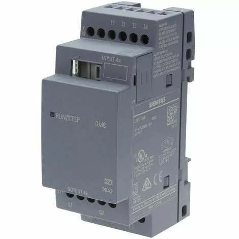 Module D'extension, Siemens LOGO! DM8R 24VAC/DC 6ED10551HB000BA2 1 Module D'extension, Siemens LOGO! DM8R 24VAC/DC 6ED10551HB000BA2