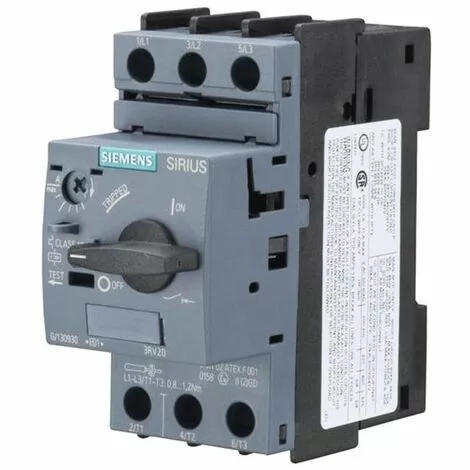 Siemens Interrupteur De Protection De Moteur Pour La Série S00 11-16A 3RV20114AA10 1 Siemens Interrupteur De Protection De Moteur Pour La Série S00 11-16A 3RV20114AA10