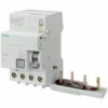 Siemens Bloc Différentiel 4 Pôles 63A 500mA Pour Série 5SY 5SM27458