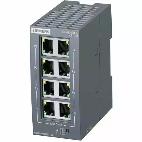 Commutateurs Siemens SCALANCE XB008 Unmanaged Ethernet 6GK50080BA101AB2 1 Commutateurs Siemens SCALANCE XB008 Unmanaged Ethernet 6GK50080BA101AB2
