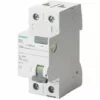 Siemens Interrupteur Différentiel Pur 2 Pôles 25A 300mA AC Type 2 Modules 5SV46120