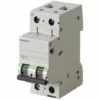 Interrupteur Magnétothermique Siemens 2P 2A 6 Type C-2 Modules