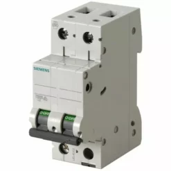 Interrupteur Magnétothermique Siemens 2P 2A 6 Type C-2 Modules