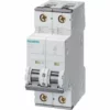 Interrupteur Magnétothermique Siemens 2P 16A 15kA De Type C-2 Modules