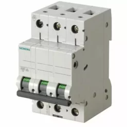 Interrupteur Magnétothermique Siemens 3P 6A 6 Ka Type C 3 Modules