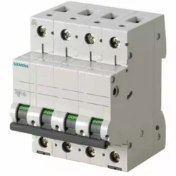 Interrupteur Magnétothermique Siemens 4P 63A 6 Ka Type C 4 Modules