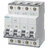 Interrupteur Magnétothermique Siemens 4P 16A 15kA Type C 4 Modules