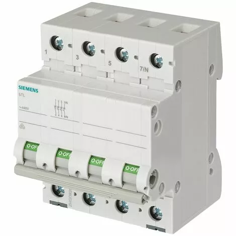 Siemens 3P+N 80A Interrupteur-sectionneur 4 Modules 5TL16800 1 Siemens 3P+N 80A Interrupteur-sectionneur 4 Modules 5TL16800