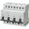 Interrupteur Magnétothermique Siemens 4P 80A 10kA C De Type 6 Modules