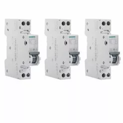 5SY3020-7KL LOT 3 DISJONCTEURS MODULAIRES 230V, 4,5kA, 1+N POLES, COURBE C, 20A - SIEMENS - SIEMENS