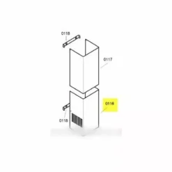 CONDUIT D AERATION POUR HOTTE SIEMENS