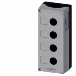 SIEMENS Commande Manuelle Vide Grise 4 Trous 22mm 3su18040aa000ab1