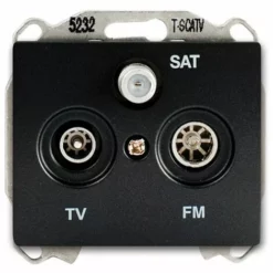 Prise TV/FM/SAT Anthracite Delta IRIS - SIEMENS - SIEMENS
