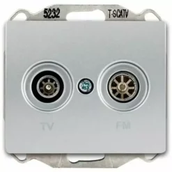 Prise TV/FM Alu Silver Delta IRIS - SIEMENS - SIEMENS