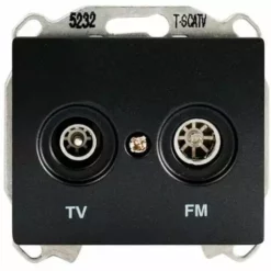 Prise TV/FM Anthracite Delta IRIS SIEMENS - SIEMENS - SIEMENS