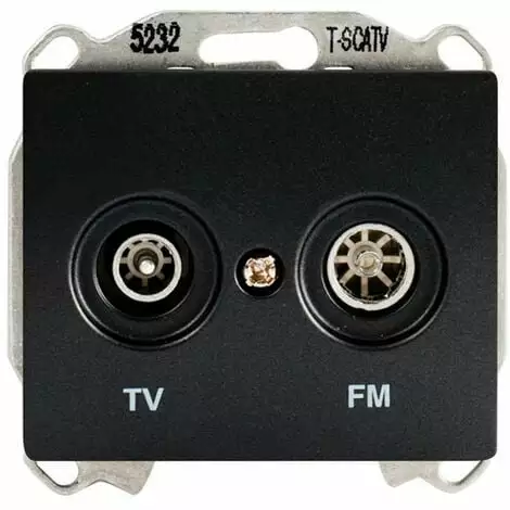 Prise TV/FM Anthracite Delta IRIS SIEMENS - SIEMENS - SIEMENS 1 Prise TV/FM Anthracite Delta IRIS SIEMENS - SIEMENS - SIEMENS