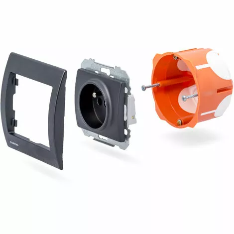 Prise TV/FM Anthracite Delta IRIS SIEMENS - SIEMENS - SIEMENS 3 Prise TV/FM Anthracite Delta IRIS SIEMENS - SIEMENS - SIEMENS – Image 3