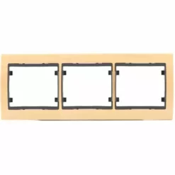 Plaque Triple Horizontale Bois Hêtre Delta IRIS - SIEMENS - SIEMENS