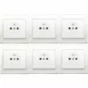 Lot De 6 Prises 2P+T + Plaque Blanc Delta Iris SIEMENS - SIEMENS - SIEMENS