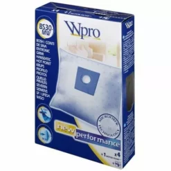 Sacs Aspirateur Par 4 Microfibre Bs30-mw Pour Aspirateur Siemens