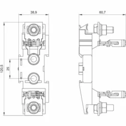 Siemens 3NH3051 Socle à Fusible 160 A 690 V 1 Pc(s) -SIEMENS Soldes 27573208 3