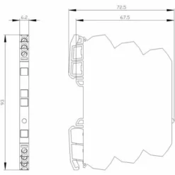 Coupleur Dentrée Fixation Par Encliquetage Siemens 3RQ3038-1AF01 1 Inverseur (RT) 5 Pc(s) -SIEMENS Soldes 27741348 4