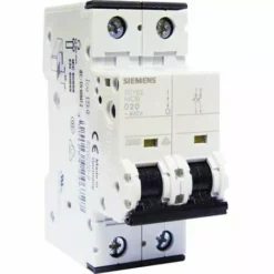 Disjoncteur électrique Bipolaire 20 A Courbe D Pour Climatisation, Pompe à Chaleur Et Pompe De Relevage - SIEMENS - SIEMENS