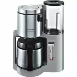 Siemens TC86505 Cafetière Avec Verseuse Isotherme En Inox 1100 W Max, 8-12 Tasses (Gris)