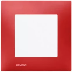 Poussoir Blanc Delta Viva + Plaque Rouge - SIEMENS - SIEMENS