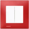 Double Va Et Vient Blanc Delta Viva + Plaque Rouge - SIEMENS - SIEMENS