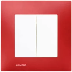 Double Va Et Vient Blanc Delta Viva + Plaque Rouge - SIEMENS - SIEMENS