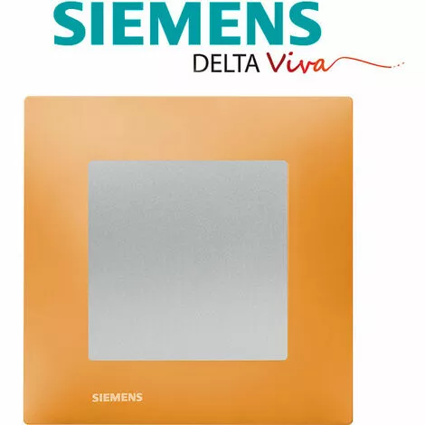 Va Et Vient Silver Delta Viva + Plaque Orange - SIEMENS - SIEMENS 2 Va Et Vient Silver Delta Viva + Plaque Orange - SIEMENS - SIEMENS – Image 2