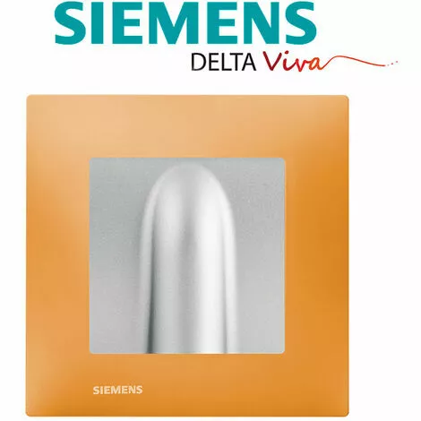 Sortie De Cable Silver Delta Viva + Plaque Orange - SIEMENS - SIEMENS 2 Sortie De Cable Silver Delta Viva + Plaque Orange - SIEMENS - SIEMENS – Image 2