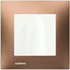 Sortie De Cable Blanc Delta Viva + Plaque Métal Marron - SIEMENS - SIEMENS