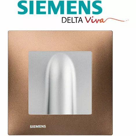 Sortie De Cable Silver Delta Viva + Plaque Métal Marron - SIEMENS - SIEMENS 2 Sortie De Cable Silver Delta Viva + Plaque Métal Marron - SIEMENS - SIEMENS – Image 2