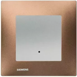 Va Et Vient à Voyant Silver Delta Viva + Plaque Métal Marron - SIEMENS - SIEMENS