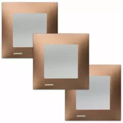 LOT 3 Va Et Vient Silver Delta Viva + Plaque Métal Marron - SIEMENS - SIEMENS
