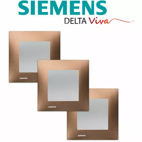 LOT 3 Va Et Vient Silver Delta Viva + Plaque Métal Marron - SIEMENS - SIEMENS 2 LOT 3 Va Et Vient Silver Delta Viva + Plaque Métal Marron - SIEMENS - SIEMENS – Image 2
