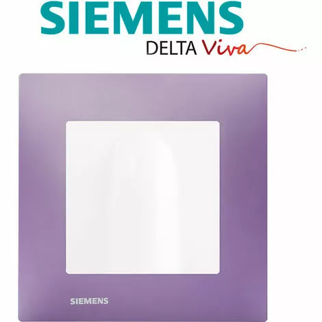 Sortie De Cable Blanc Delta Viva + Plaque Violet - SIEMENS - SIEMENS 2 Sortie De Cable Blanc Delta Viva + Plaque Violet - SIEMENS - SIEMENS – Image 2