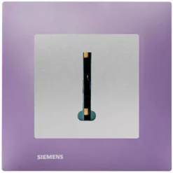 Prise Téléphone Silver Delta Viva + Plaque Violet - SIEMENS - SIEMENS