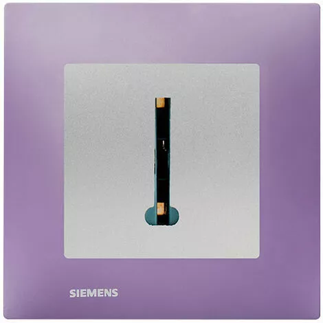 Prise Téléphone Silver Delta Viva + Plaque Violet - SIEMENS - SIEMENS 1 Prise Téléphone Silver Delta Viva + Plaque Violet - SIEMENS - SIEMENS