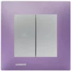 Interrupteur Volet Roulant Silver Delta Viva + Plaque Violet - SIEMENS - SIEMENS