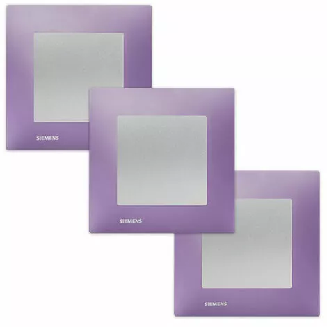 LOT 3 Va Et Vient Silver Delta Viva + Plaque Violet - SIEMENS - SIEMENS 1 LOT 3 Va Et Vient Silver Delta Viva + Plaque Violet - SIEMENS - SIEMENS