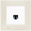 Prise RJ45 Blanc Delta Viva + Plaque Beige - SIEMENS - SIEMENS